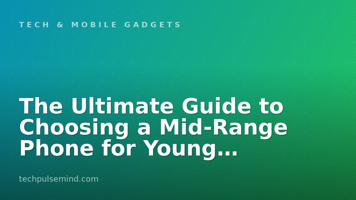The Ultimate Guide to Choosing a Mid‑Range Phone for Young Social‑Media Creators