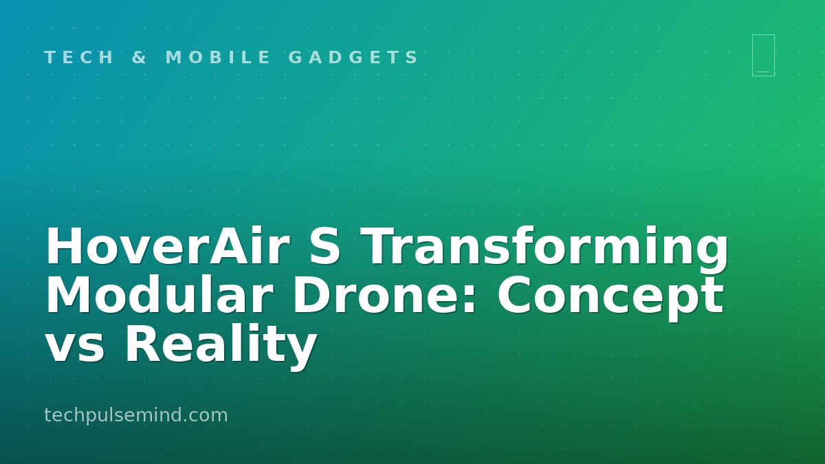 HoverAir S Transforming Modular Drone: Concept vs Reality