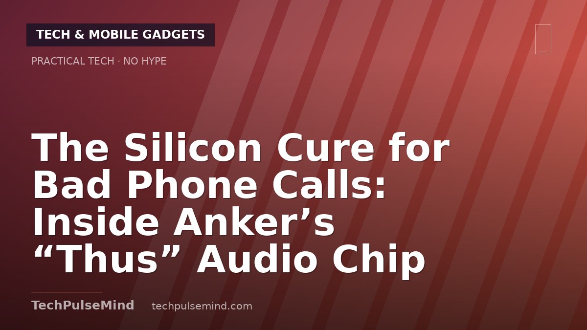 The Silicon Cure for Bad Phone Calls: Inside Anker’s “Thus” Audio Chip