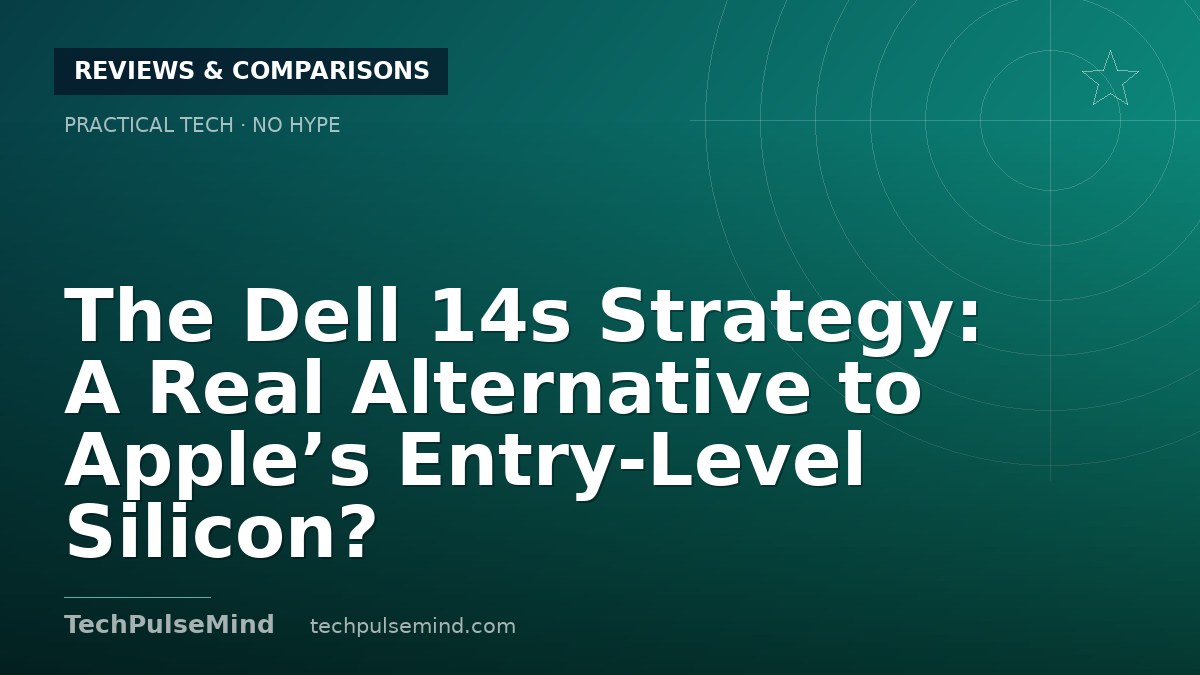 The Dell 14s Strategy: A Real Alternative to Apple’s Entry-Level Silicon?