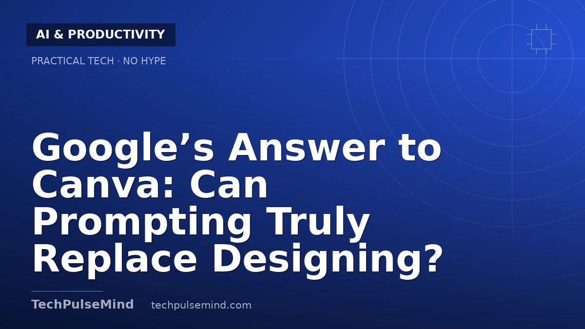Google’s Answer to Canva: Can Prompting Truly Replace Designing?