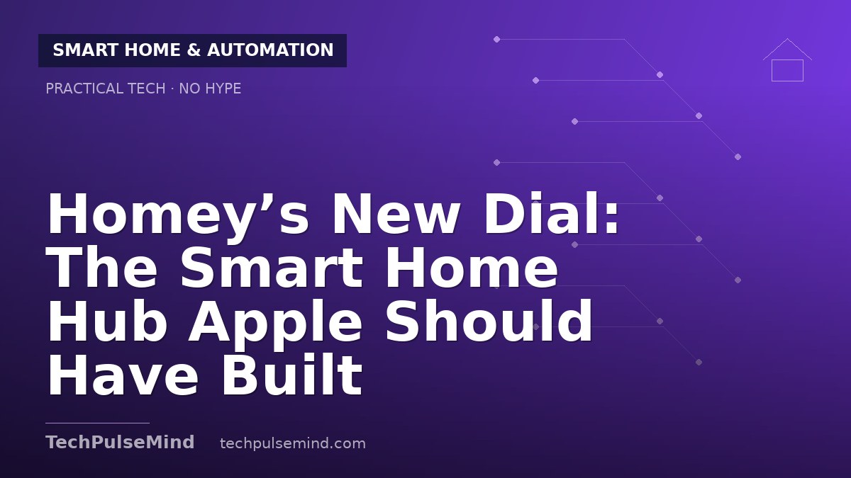 Homey’s New Dial: The Smart Home Hub Apple Should Have Built